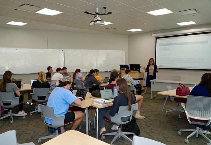 Students in a classroom
