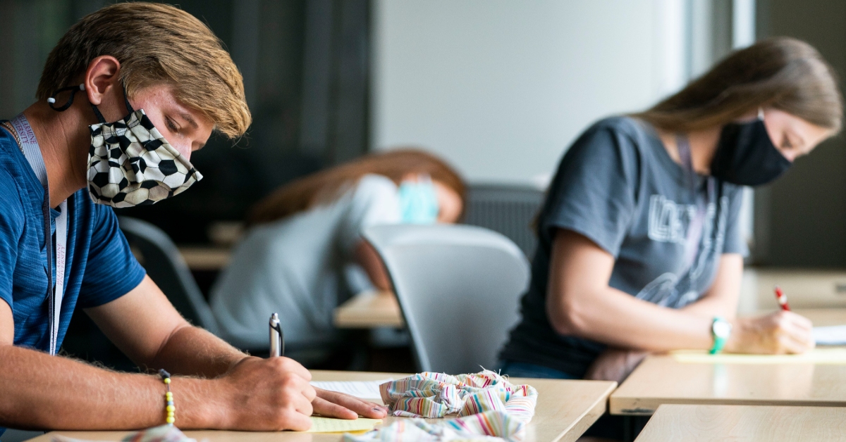 Students in a classroom