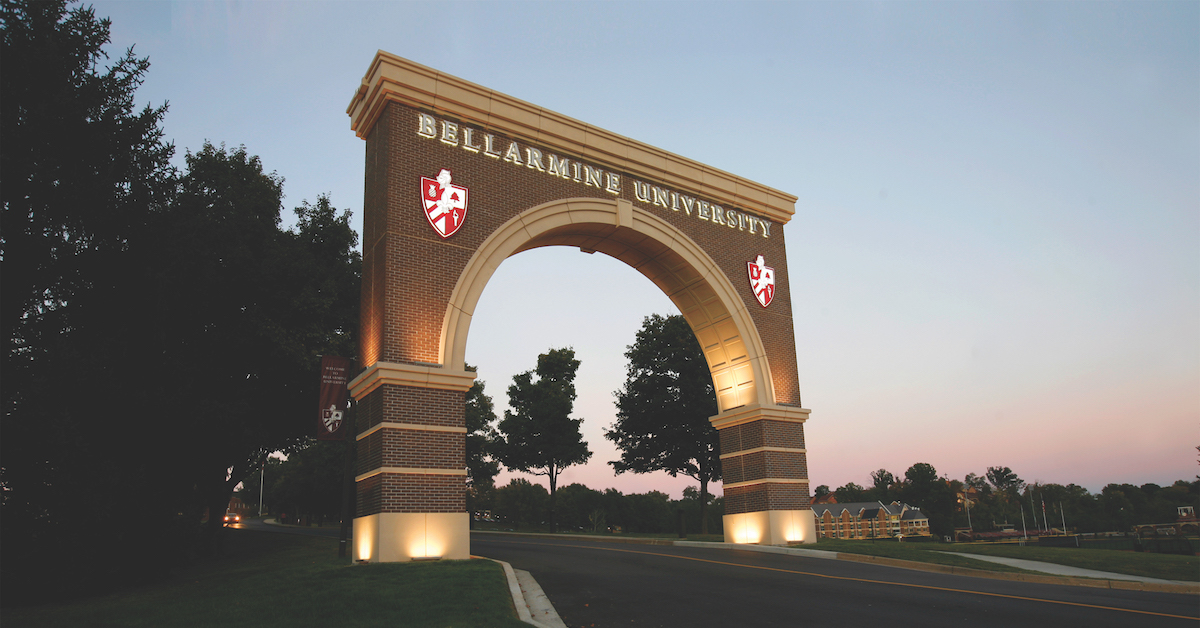 Bellarmine Arch at Night