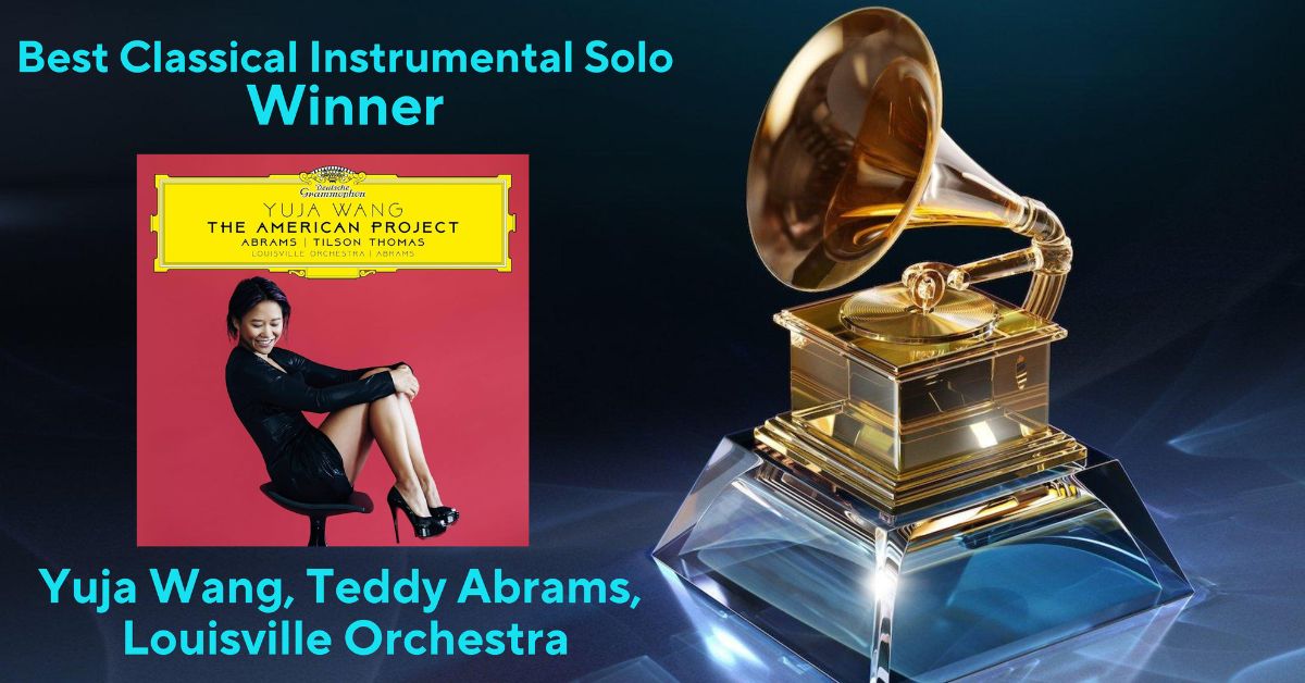 graphic with a grammy trophy