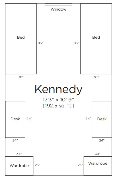 Kennedy Hall Room Layout