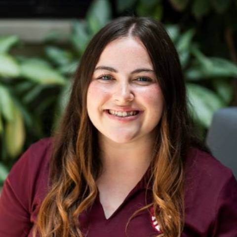 Bellarmine University Sports Administration major Kaci Huff poses for a portrait.