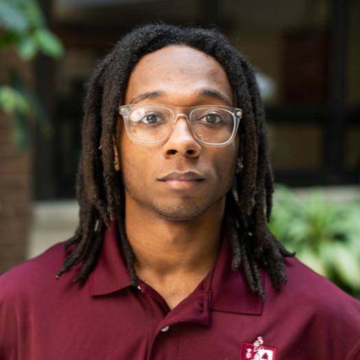 Bellarmine University Health Care Administration major Ronald Jackson poses for a portrait.