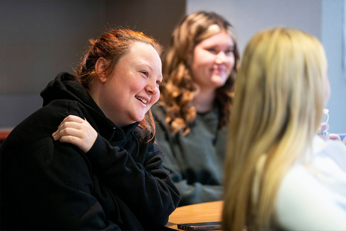 Bellarmine student in classroom